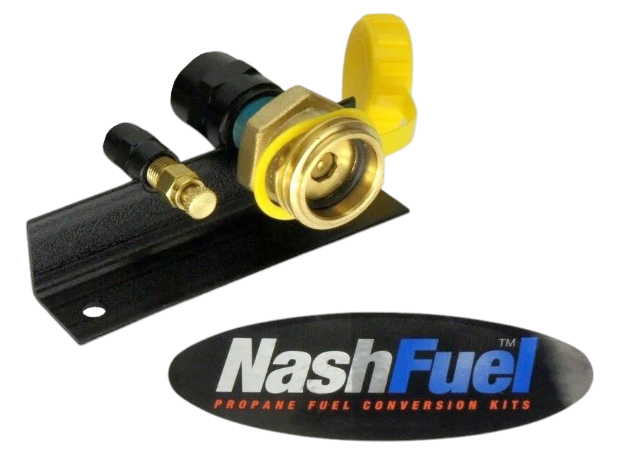 Remote Propane Tank Cylinder Fill Bracket Frame Mount RV Motorhome 1-3/4" Filler Fill Valve Bleeder Valve