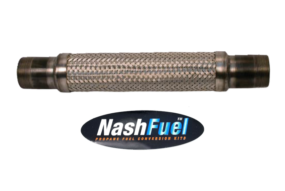 High Pressure Propane Liquid Vapor Flexline Hose Assembly Stainless Braided NPT