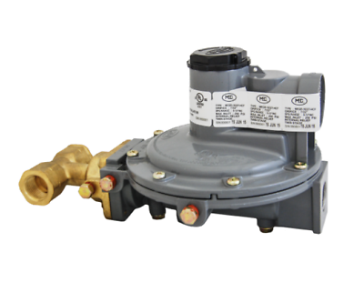 MEGR-1632T-JFF Propane Regulator 250 Psi 9-13"WC Twin Stage TEE INLET F.POL 3/4"