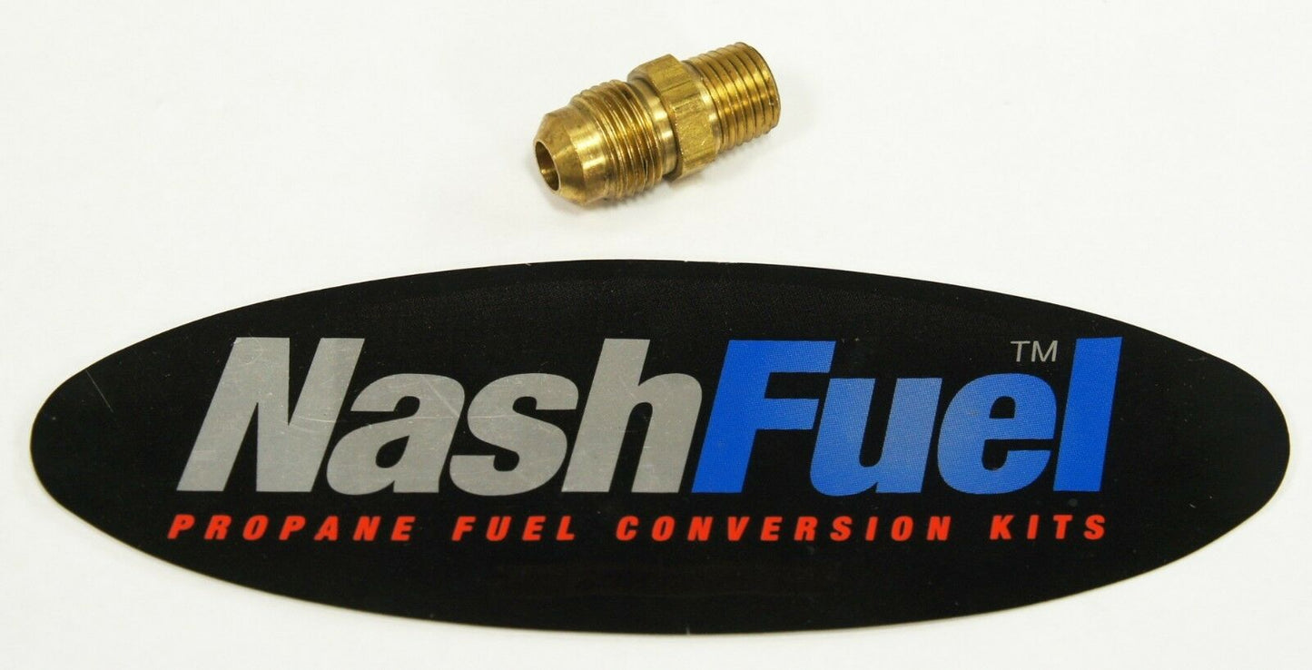 MALE 3/8" FLARE TO MALE 1/4" NPT PIPE THREAD PROPANE NATURAL GAS FITTING LP LPG