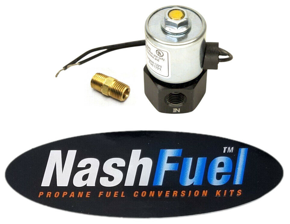 Clark Style 733641 Propane 12v Lock Off Valve Solenoid Lockoff 90° Liquid Vapor AFC-123