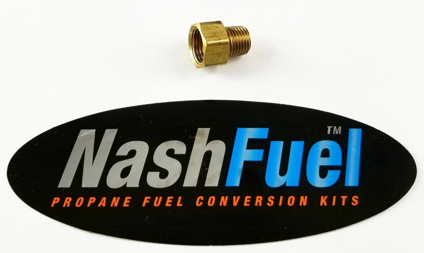 MALE 1/4" NPT TO FEMALE 3/8" INVERTED FLARE PROPANE NATURAL GAS FITTING LPG PIPE