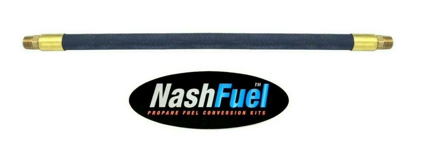 Crimped 1/4" Male NPT Pipe Thread Rubber Pigtail Male Propane LPG BBQ 250psi