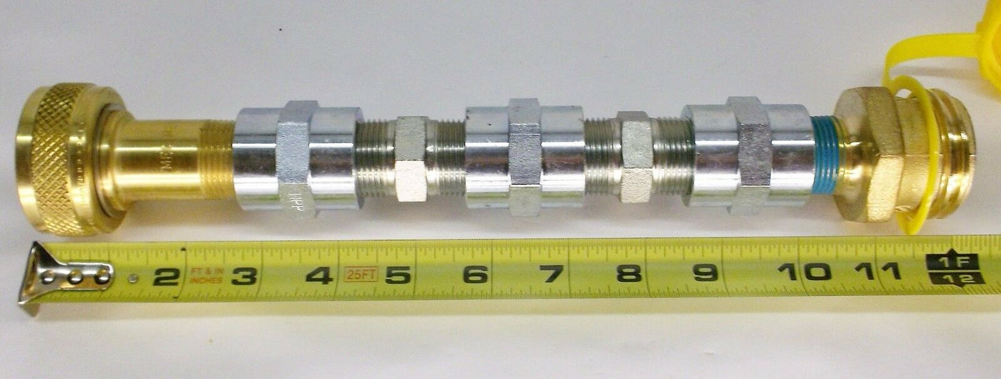 11" PROPANE FILL FILLER VALVE EXTENSION ADAPTER 1 3/4" ACME MOTORHOME RV LPG ME574EXT