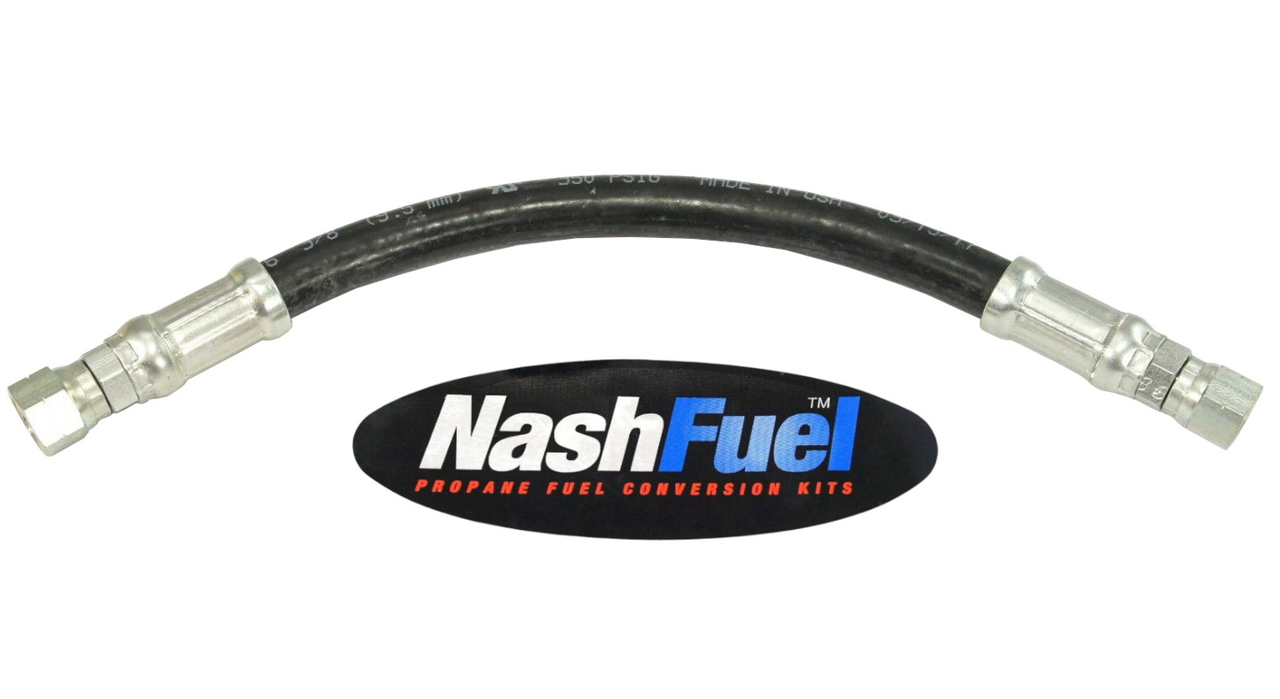 Crimped Diesel Hose Assembly 3/8" Female 45° SAE Flare Liquid