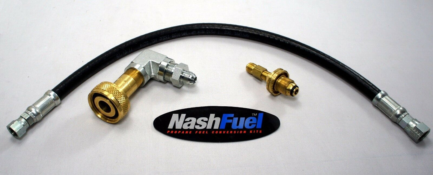 POL VALVE EXTENSION PROPANE TRANSFER SYSTEM COUPLER TANK RV FORKLIFT BBQ GRILL