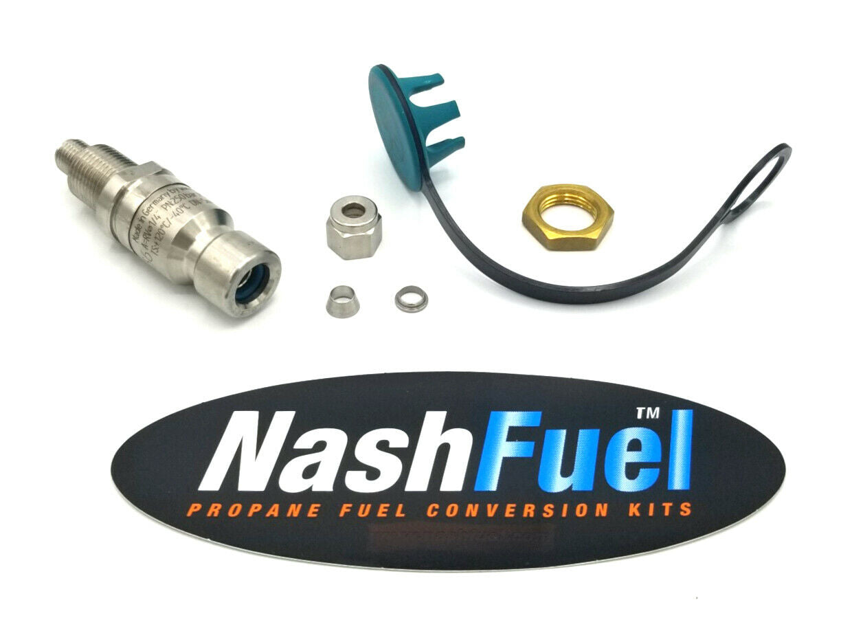 CNG QUICK CONNECT FUEL FILL NOZZLE NGV1 1/4" COMPRESSION BULKHEAD FILTER 3600PSI