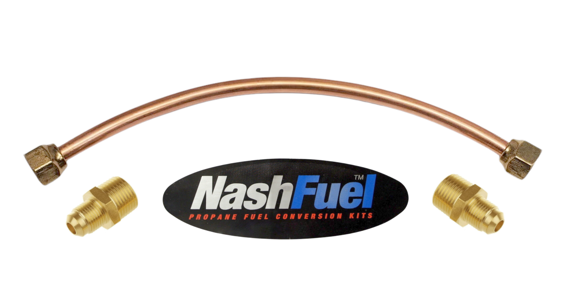 1/2" SAE Flare Copper Tubing Propane Heavy Duty Choose Length 1/2" NPT Nash Fuel