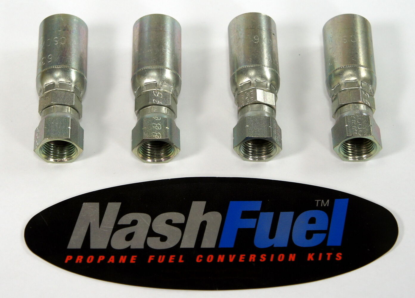 PROPANE WEATHERHEAD HOSE COUPLING PART NO. 06U-406 CRIMP PROPANE 4 PACK LPG