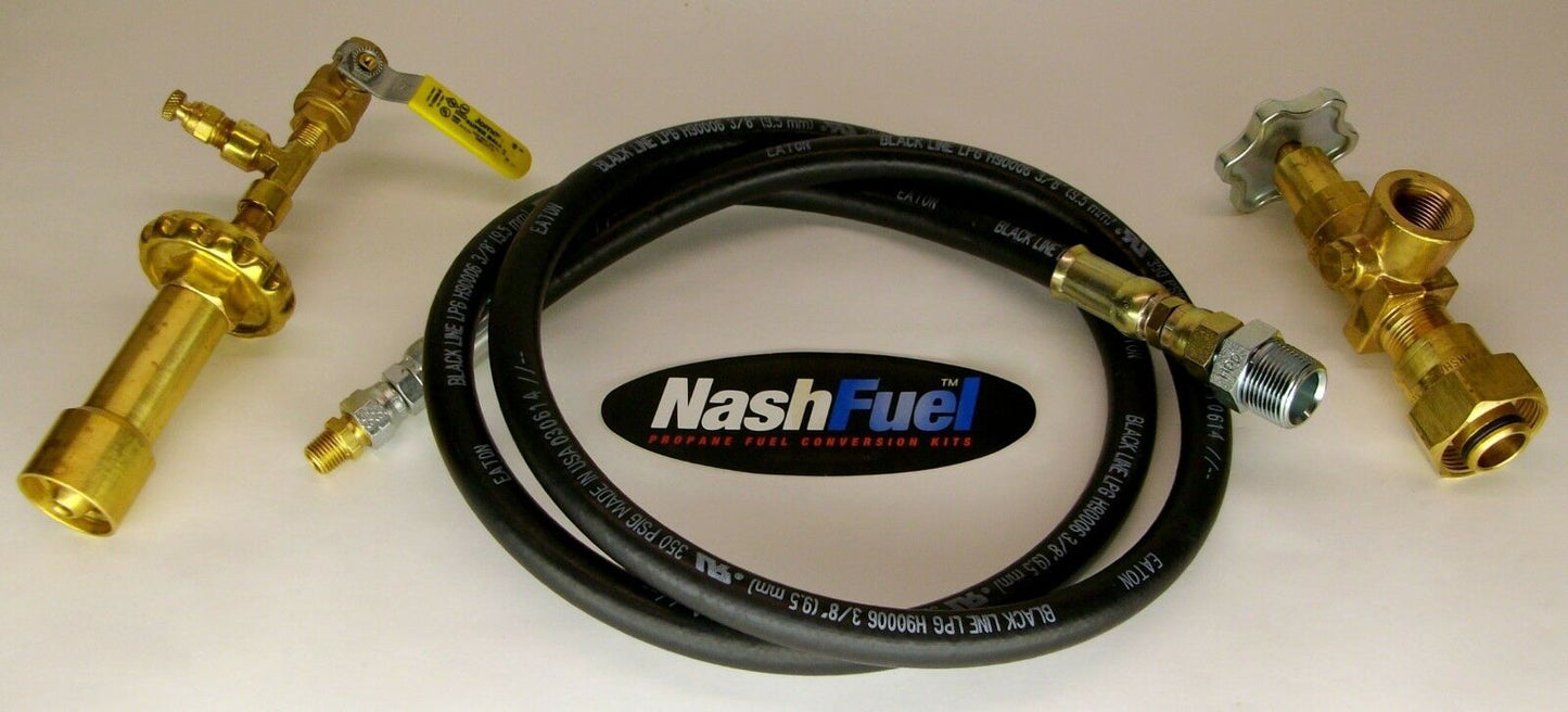LIQUID PROPANE TRANSFER KIT 1-5/8"-20 TANK GRILL BBQ FILLER FILL UNLOADING ACME