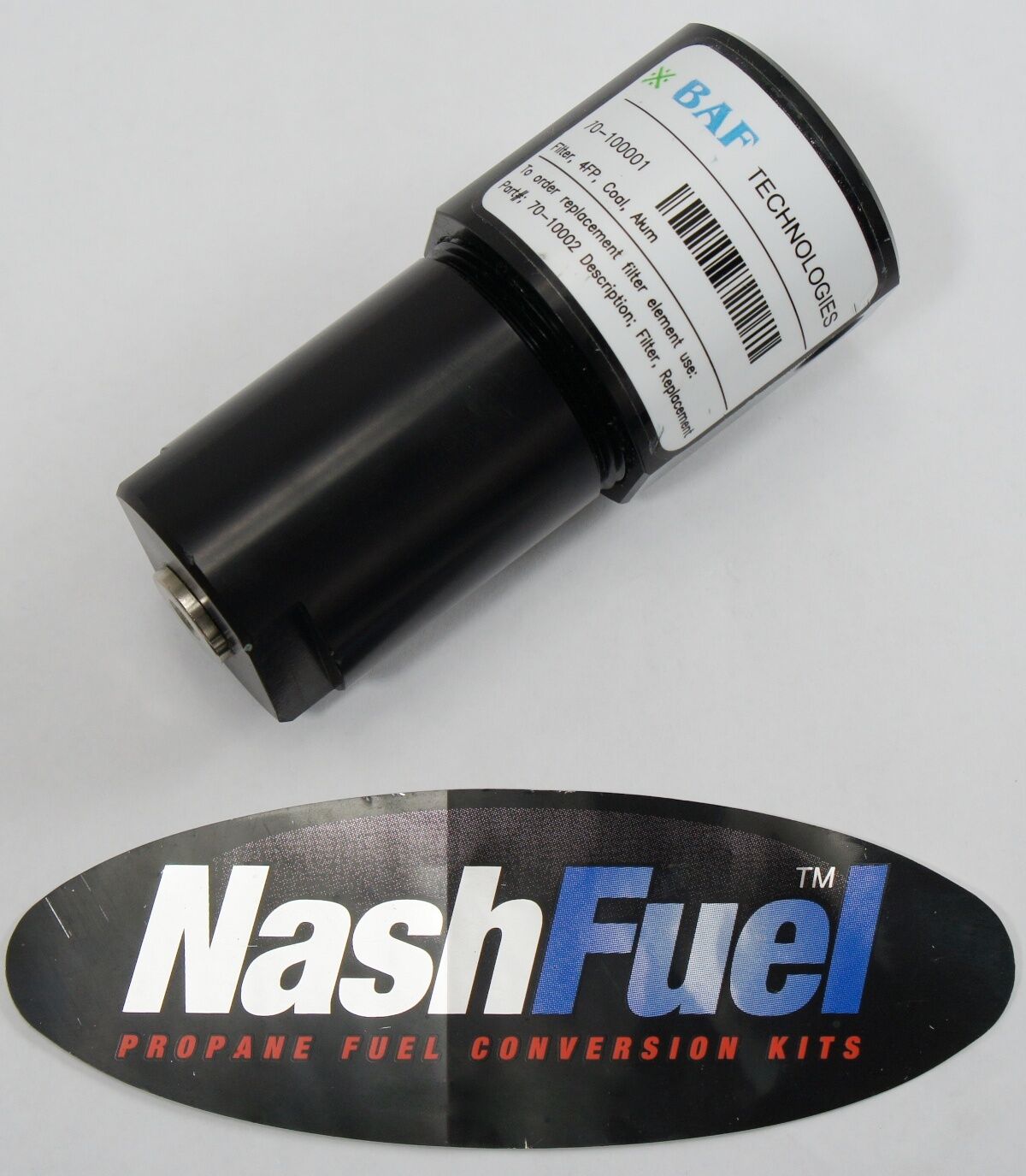 BAF TECHNOLOGIES 70-10001 SAE-10 CNG FILTER 3600 PSIG COMPRESSED NATURAL FORD