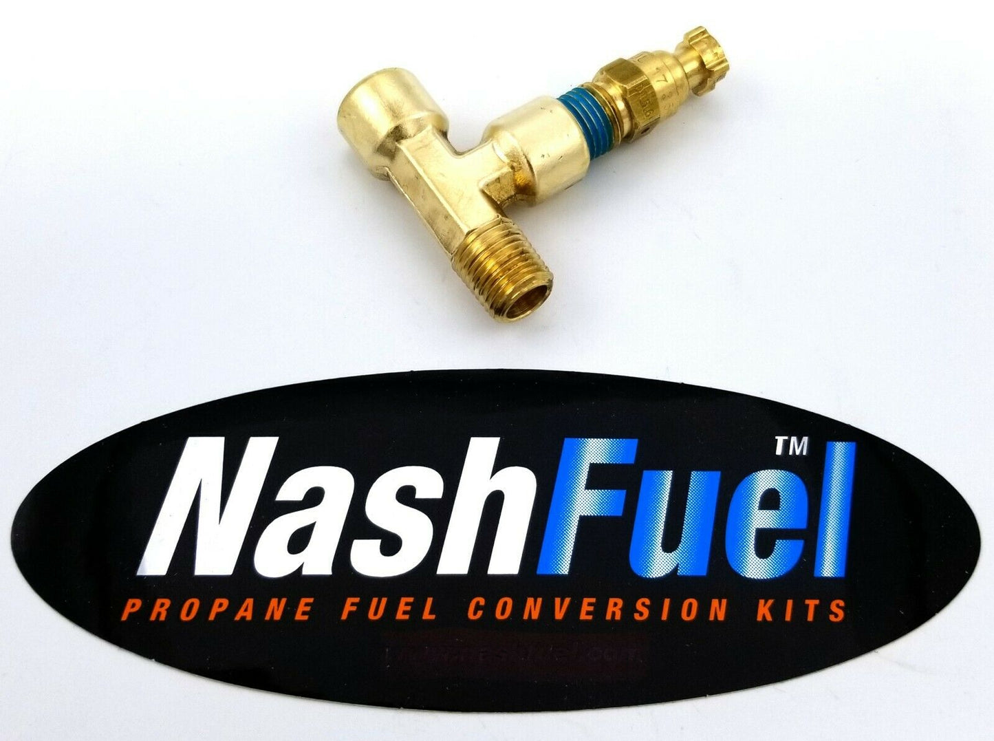 TEE CONNECTION BLEEDER VALVE PROPANE FUEL LPG NATURAL GAS HIGH LOW PRESSURE 1/4"