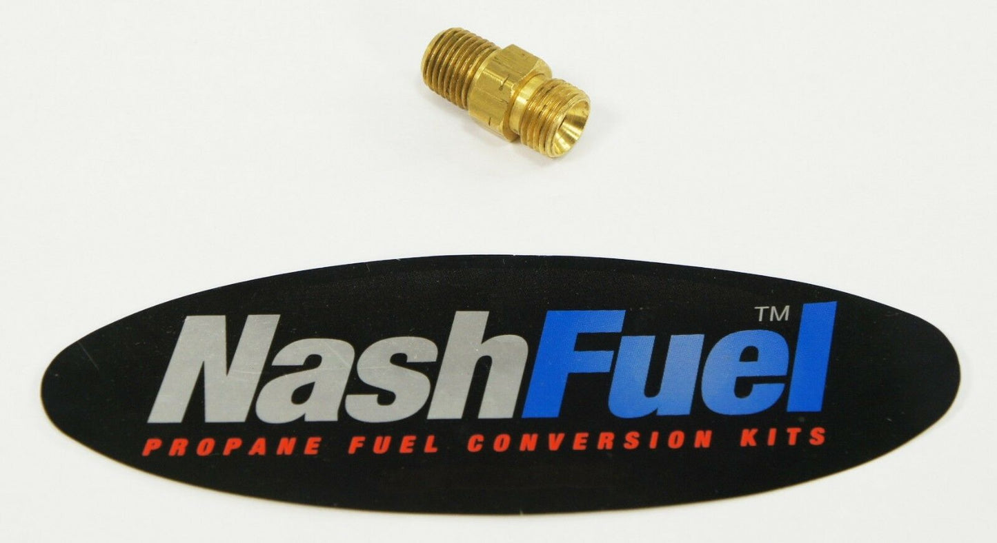 MALE 1/4" NPT TO MALE 9/16 LEFT HAND PROPANE NATURAL GAS FITTING LPG 9/16LH PIPE