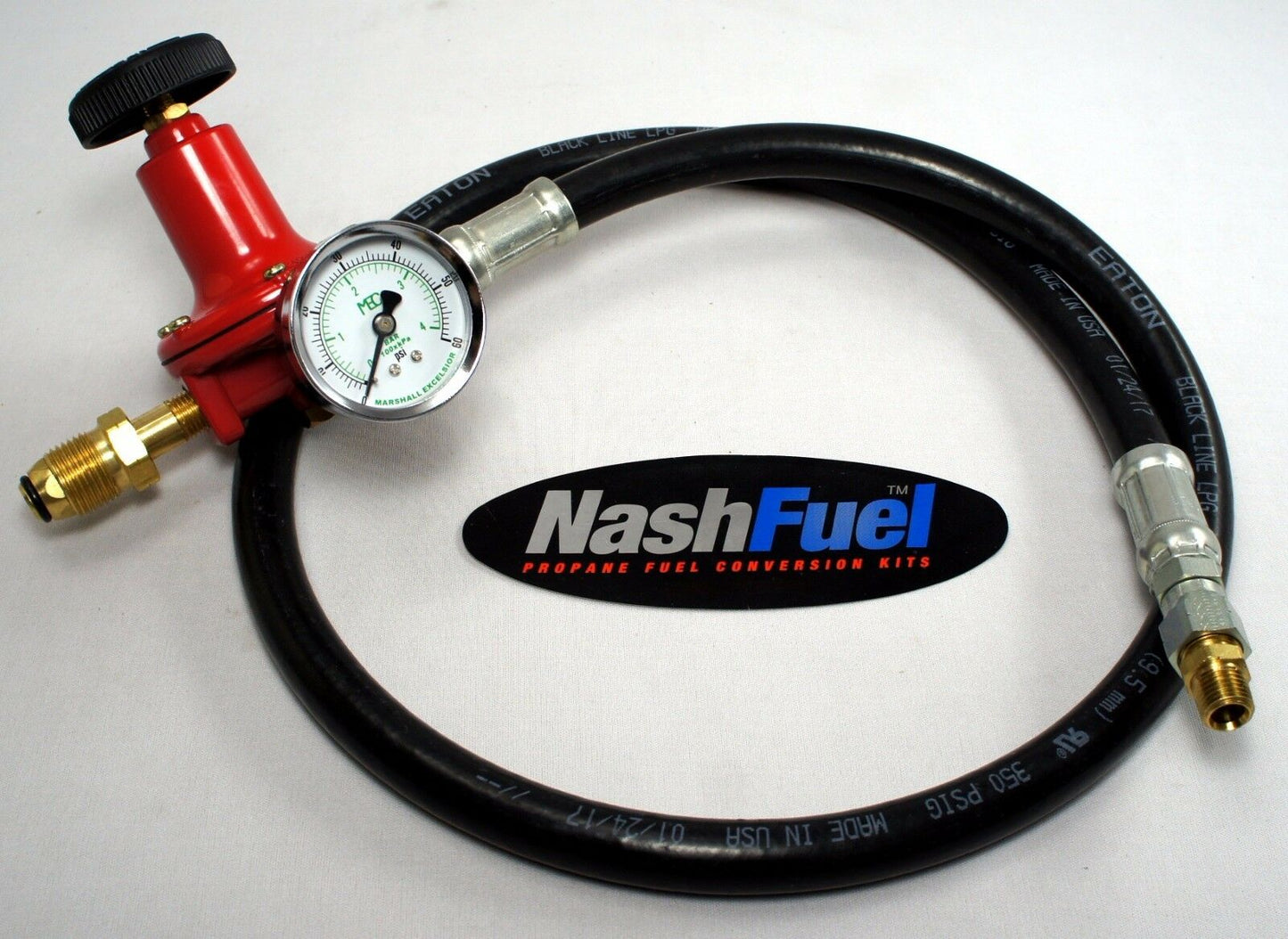 0-60psi Adjustable Propane Regulator With 10ft Hose Assembly Pol Natural Gas Lpg