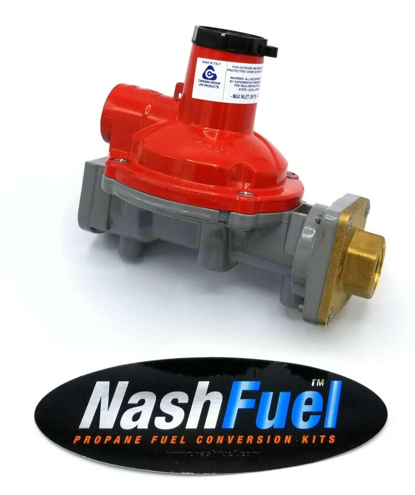 988HP-08 F.POL X 1/2" FPT 1st First Stage Regulator Propane Set at 5psi 2M BTU