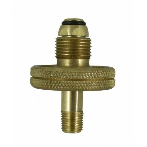 ME388 Full Flow Soft Nose Brass Handwheel POL Propane Tank Connection Left Hand