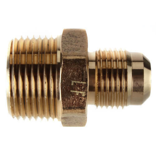 Male NPT Pipe Thread Male SAE 45° Degree Flare Brass Propane Natural Gas Fitting