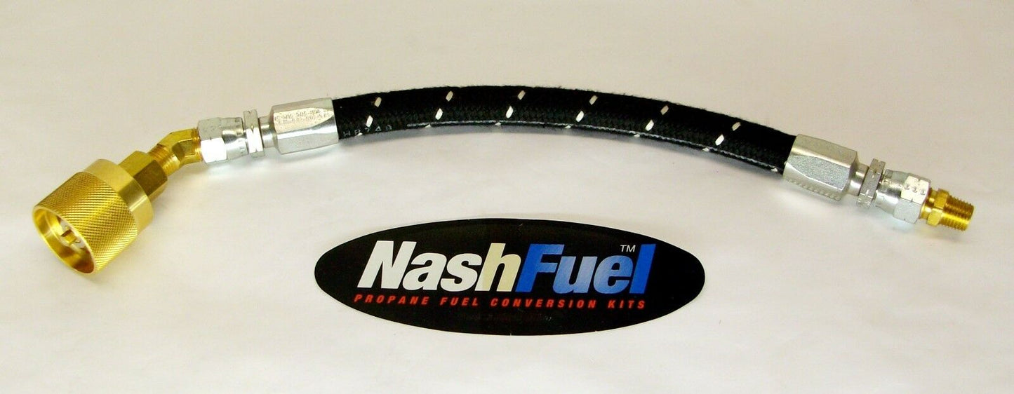 2FT HIGH PRESSURE SCREW ON REUSABLE LIQUID PROPANE LPG HOSE TANK CONNECTION 24"