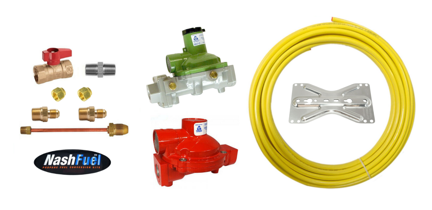 Propane Home Supply Kit Underground Copper Line 50FT 100FT Straight 500K BTU MAX