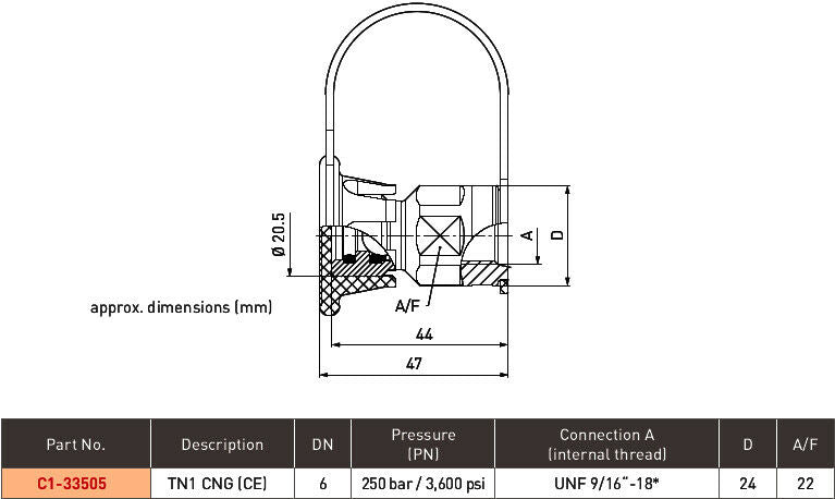 WEH 3600 PSI CNG QUICK CONNECT FUEL FAST FILL NOZZLE NGV1 STAINLESS LB36 STYLE