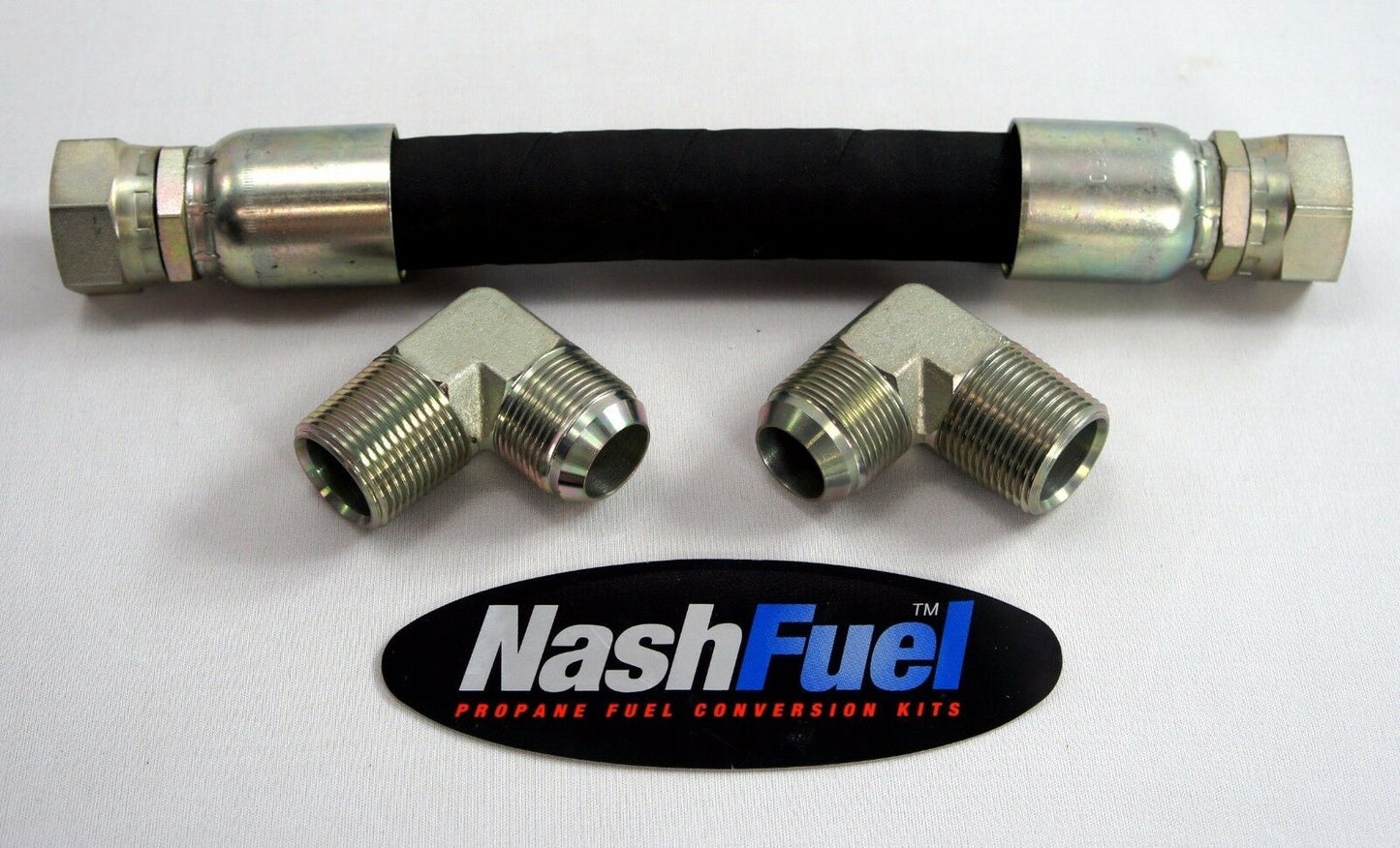 3FT CRIMPED PROPANE NATURAL GAS HOSE 1" ID 90° 90° MIXER REGULATOR 36" SKUNK