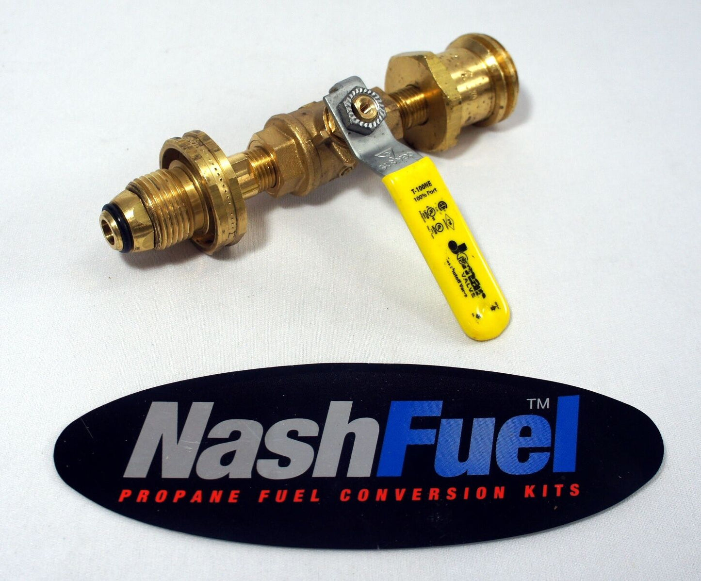 Male Pol Tank Connection Ball Valve Male Qcc 1-5/16" Acme Shutoff Propane F.pol