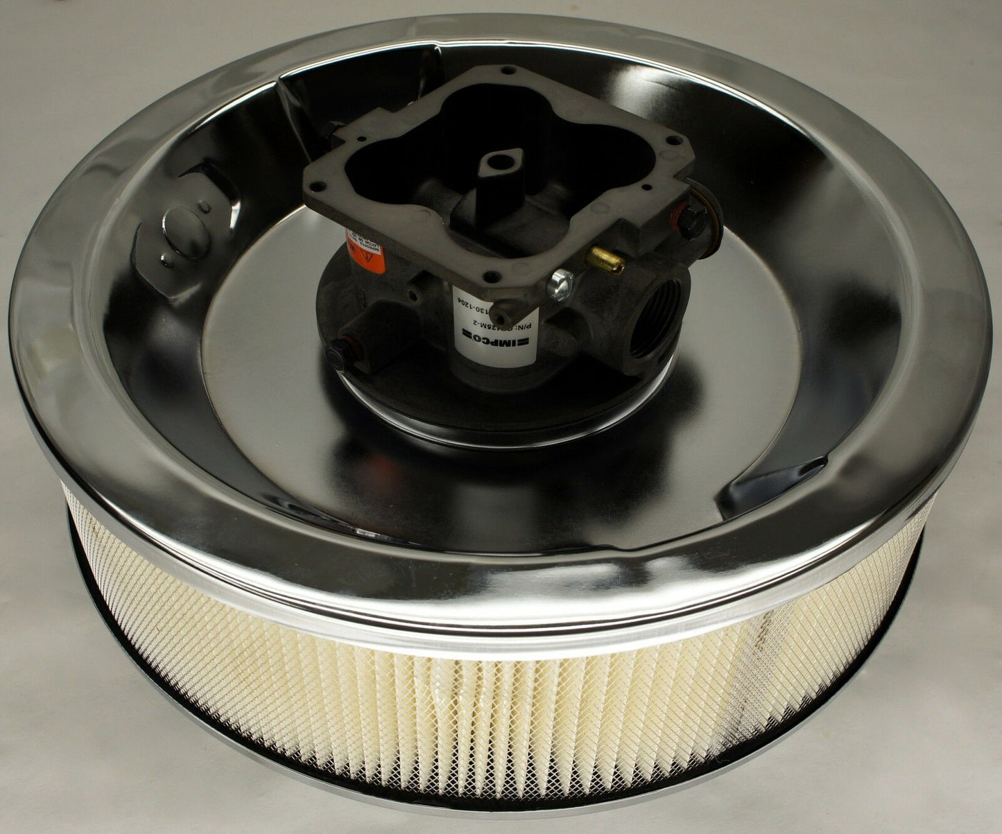 HOLLEY 14 INCH AIR FILTER CLEANER FOR IMPCO CT425 425 14" CHROME 5-1/8 CFM HP