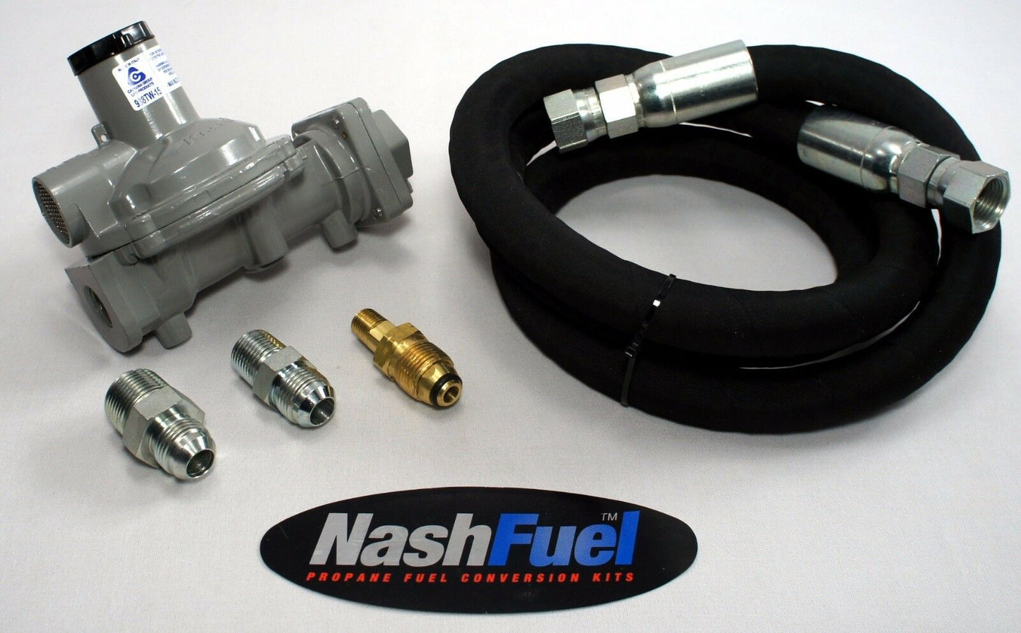 PROPANE GENERATOR REGULATOR AND CRIMPED HOSE KIT TANK TO KN REGULATOR 50KW