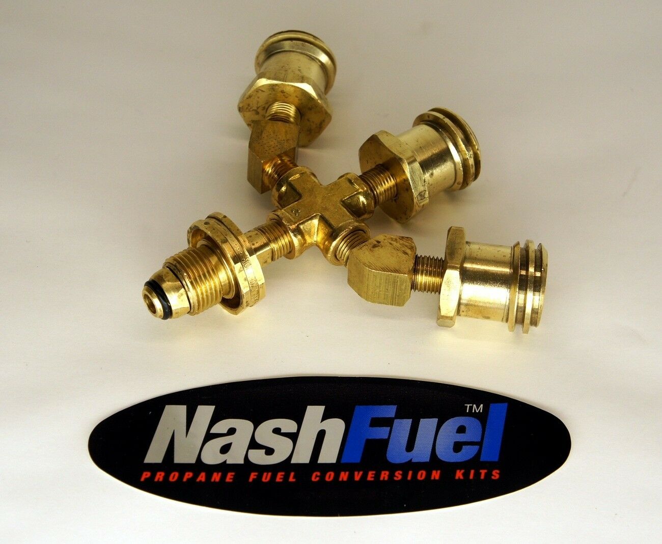 3 WAY ADAPTER CONNECTOR PROPANE TANK VALVE COUPLER BBQ GRILL STOVE HEATER RV LPG