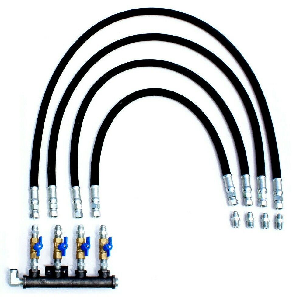 Propane Manifold Hose Assemblies Ball Valve Lock Off Natural Gas Low Pressure LP