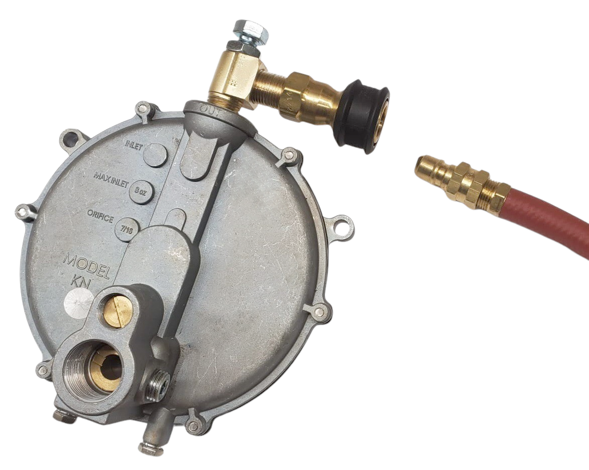 Quick Connect 3/8" Hose Load Block Power Valve Generator Propane Natural Gas