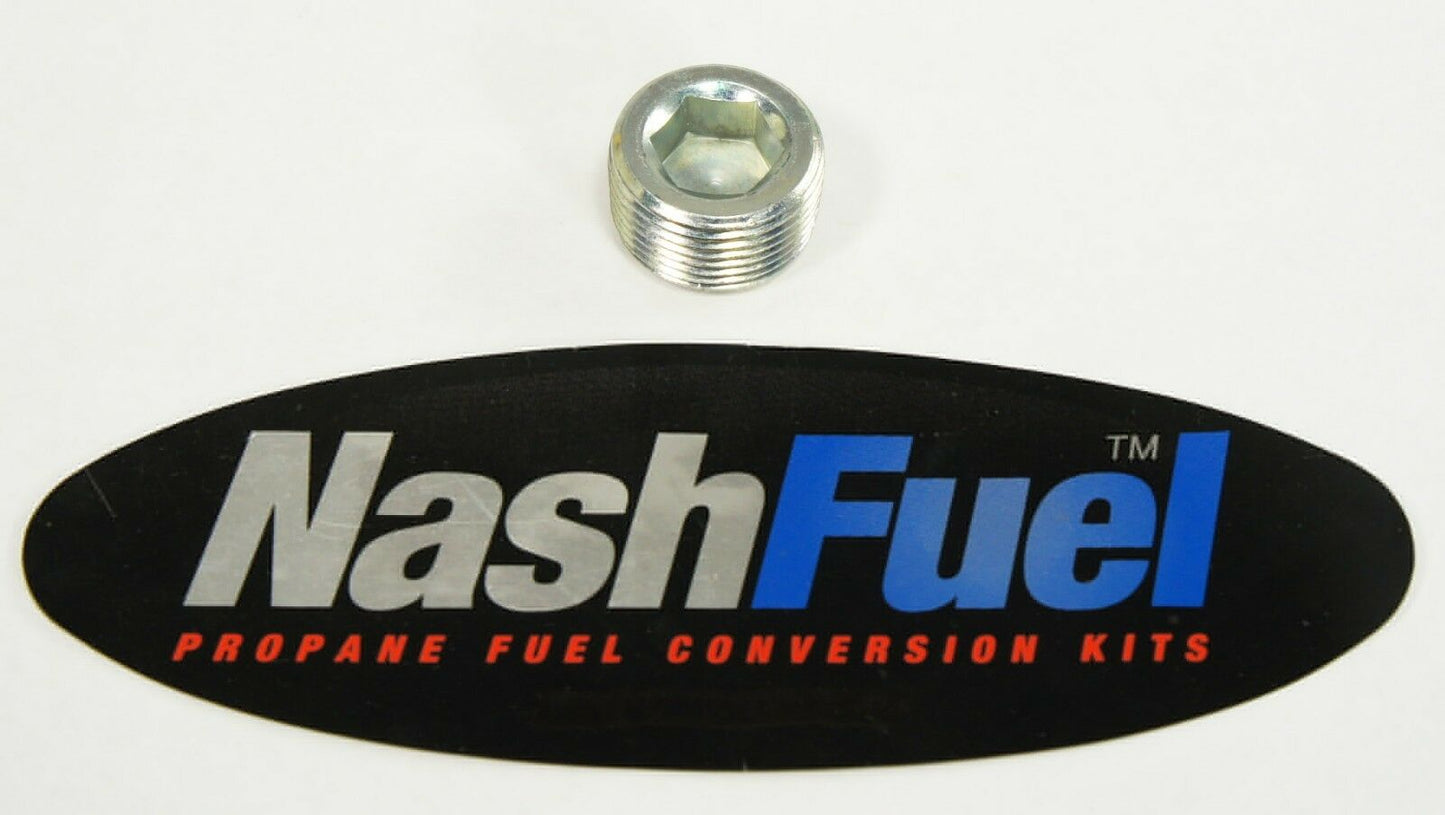 1/2" NPT MALE PIPE PLUG STEEL HEX PROPANE NATURAL GAS MPT CAP LPG