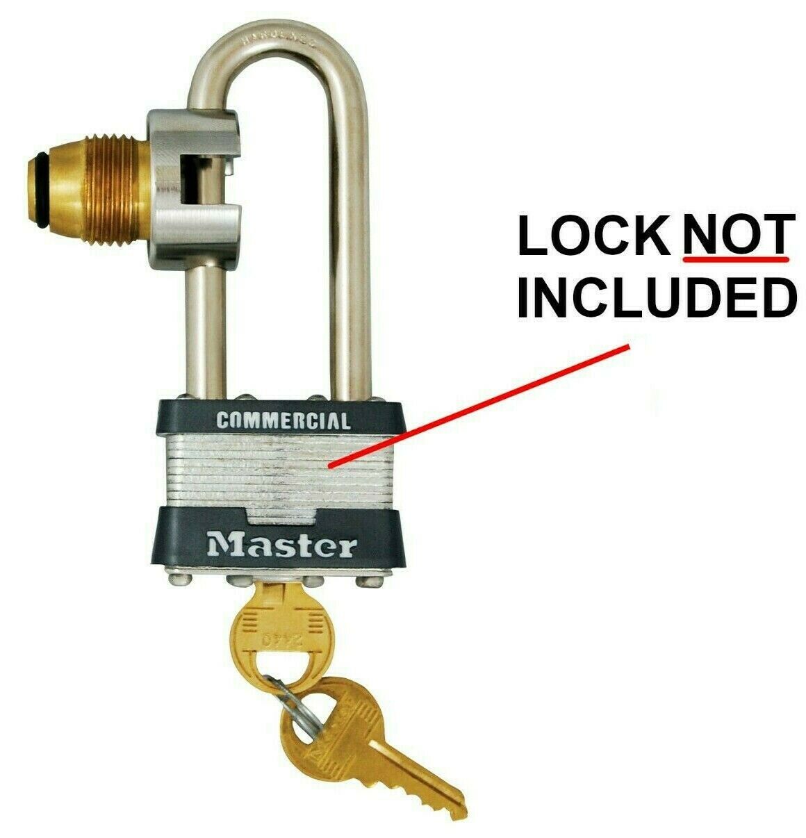 Propane Tank Security Lock Pol With Key Anti-theft Padlock Style