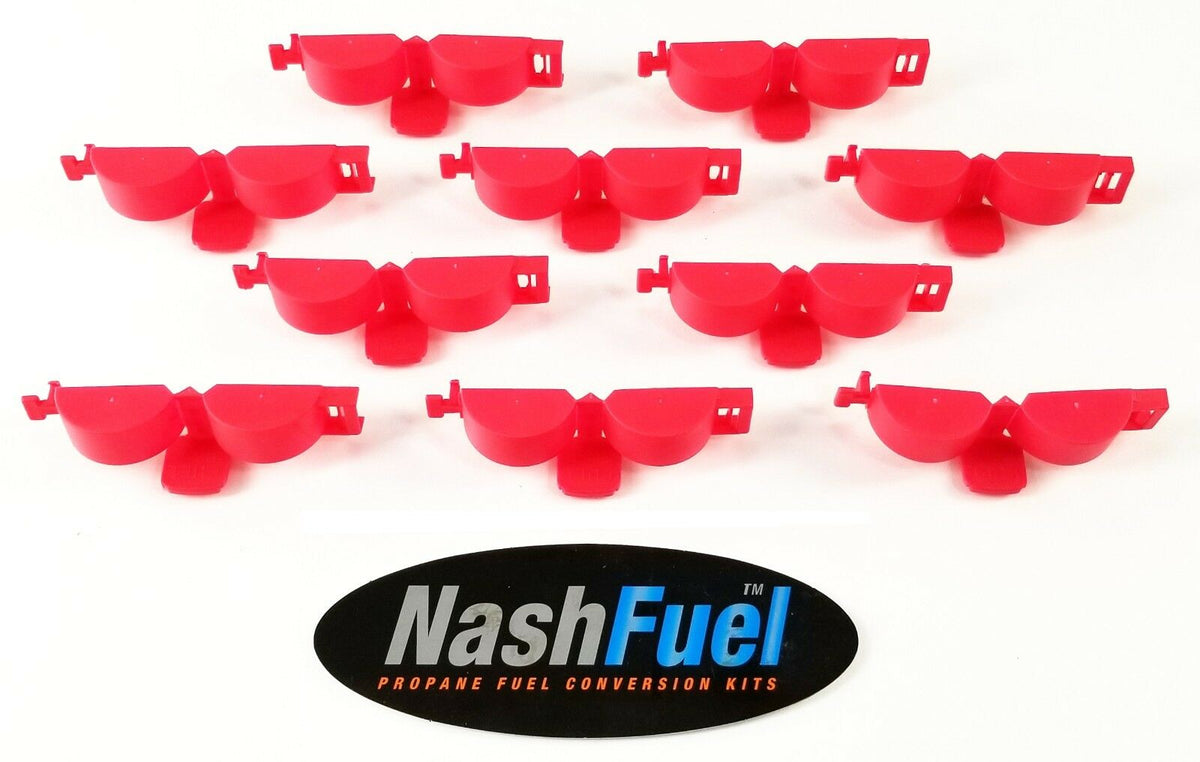 10 PACK PLASTIC TEAR AWAY CAP PROPANE TANK DUST COVER VAPOR TANK BBQ 2