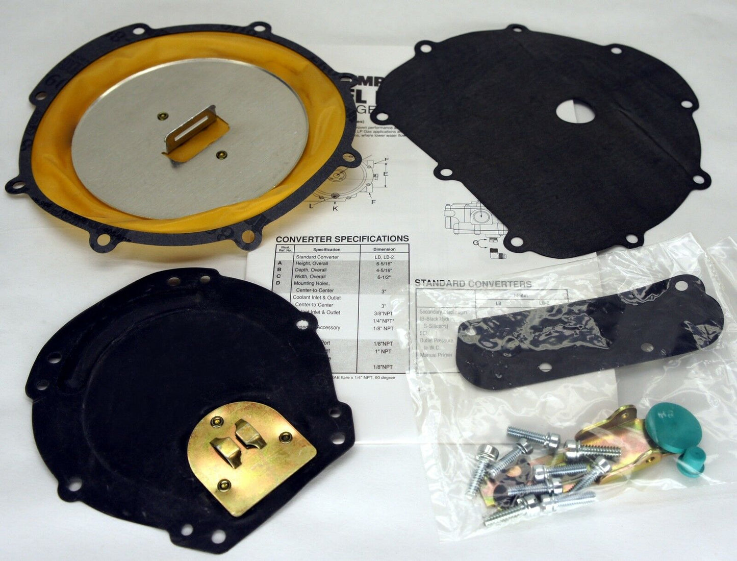 IMPCO RK-L-2 REPAIR KIT REGULATOR MODEL LB-2 PROPANE LPG VAPORIZER GAS CONVERTER