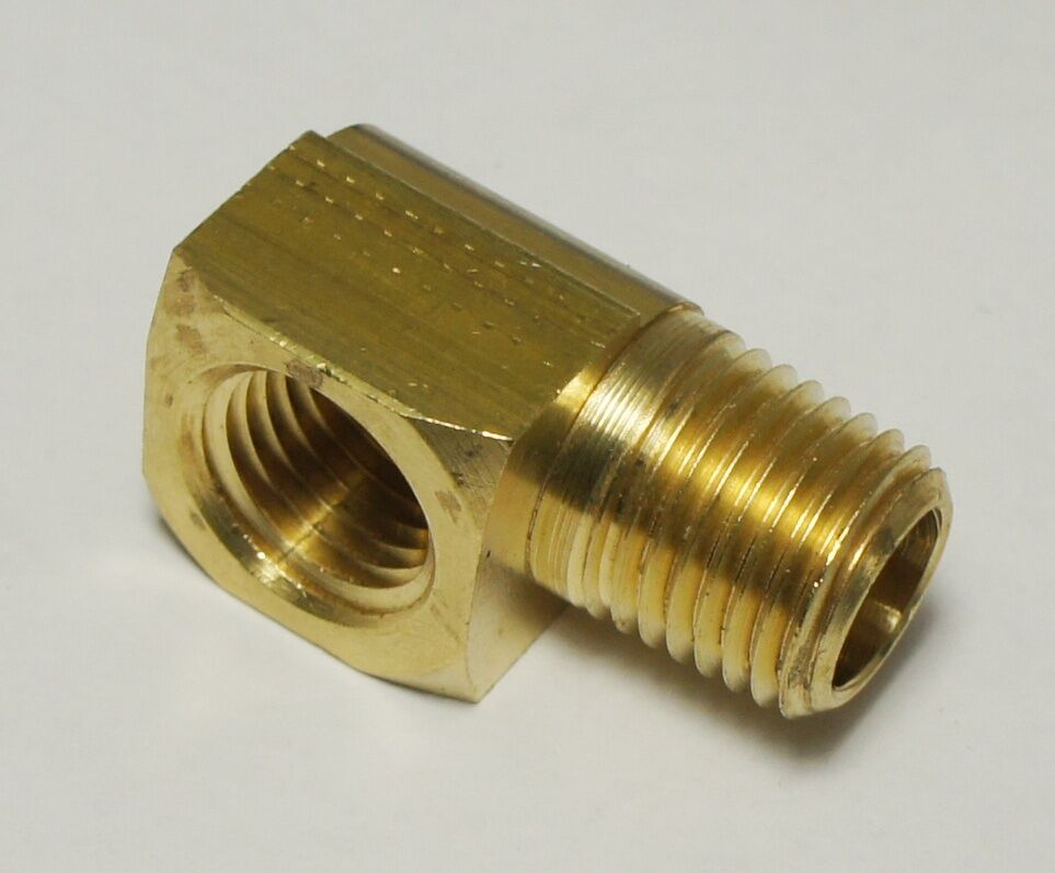 90° FEMALE 1/4" NPT TO MALE 1/4" NPT PIPE THREAD PROPANE NATURAL GAS FITTING LPG