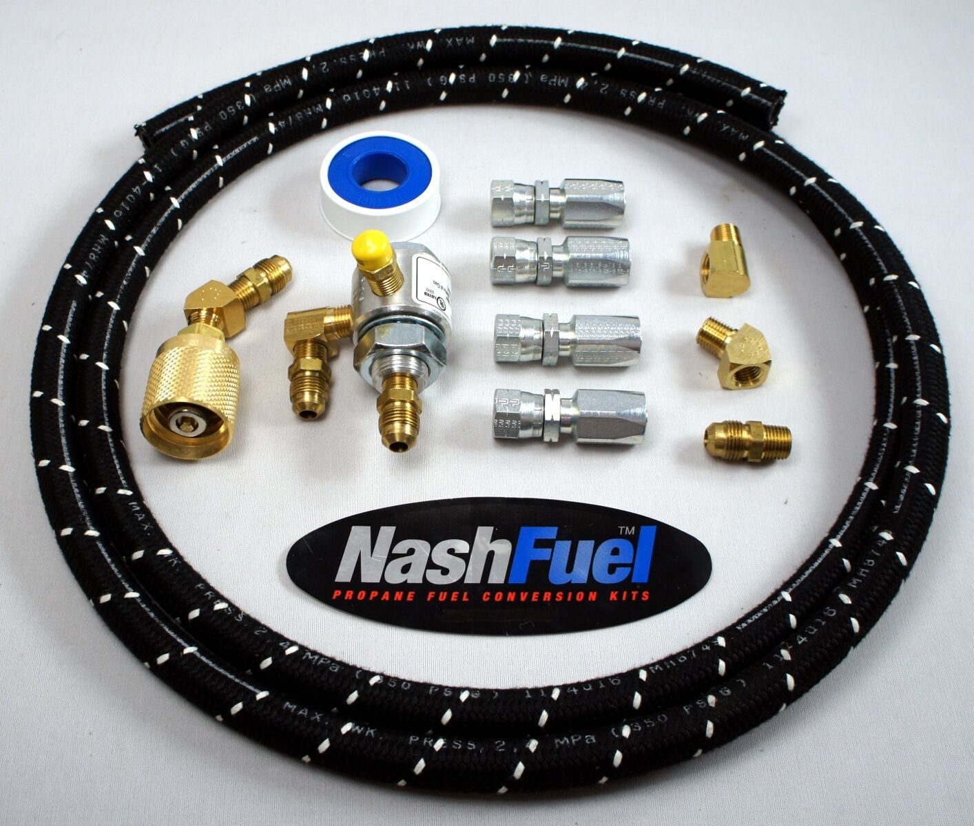 TANK TO REGULATOR PROPANE HOSE SUPPLY KIT 1-1/4" ACME FORKLIFT OFFROAD LPG 12FT