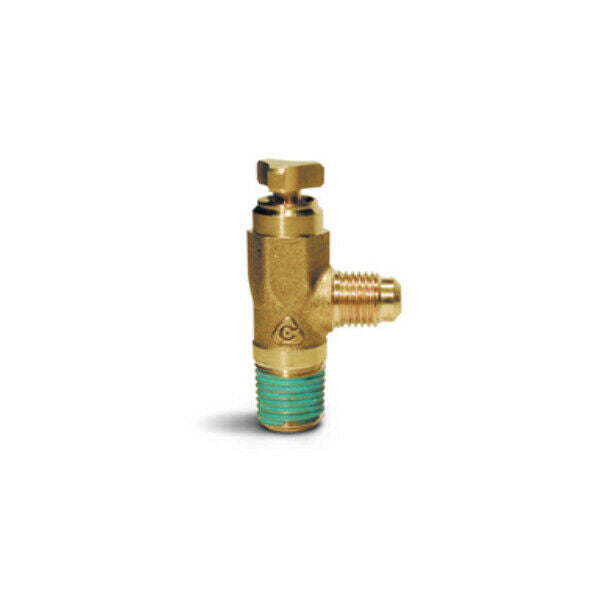 Propane Tank Valve Remote fixed liquid level 1/4" MPT 1/4" Flare Brass Bleeder 661161 MEJ606