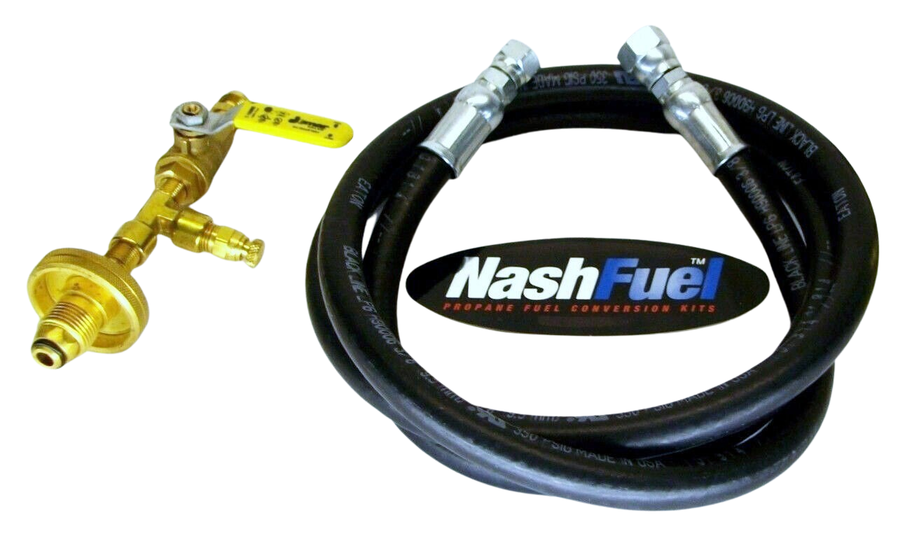 Partial POL Liquid Propane Transfer Kit Tank Grill 100lb Unloading 1/2" Hose