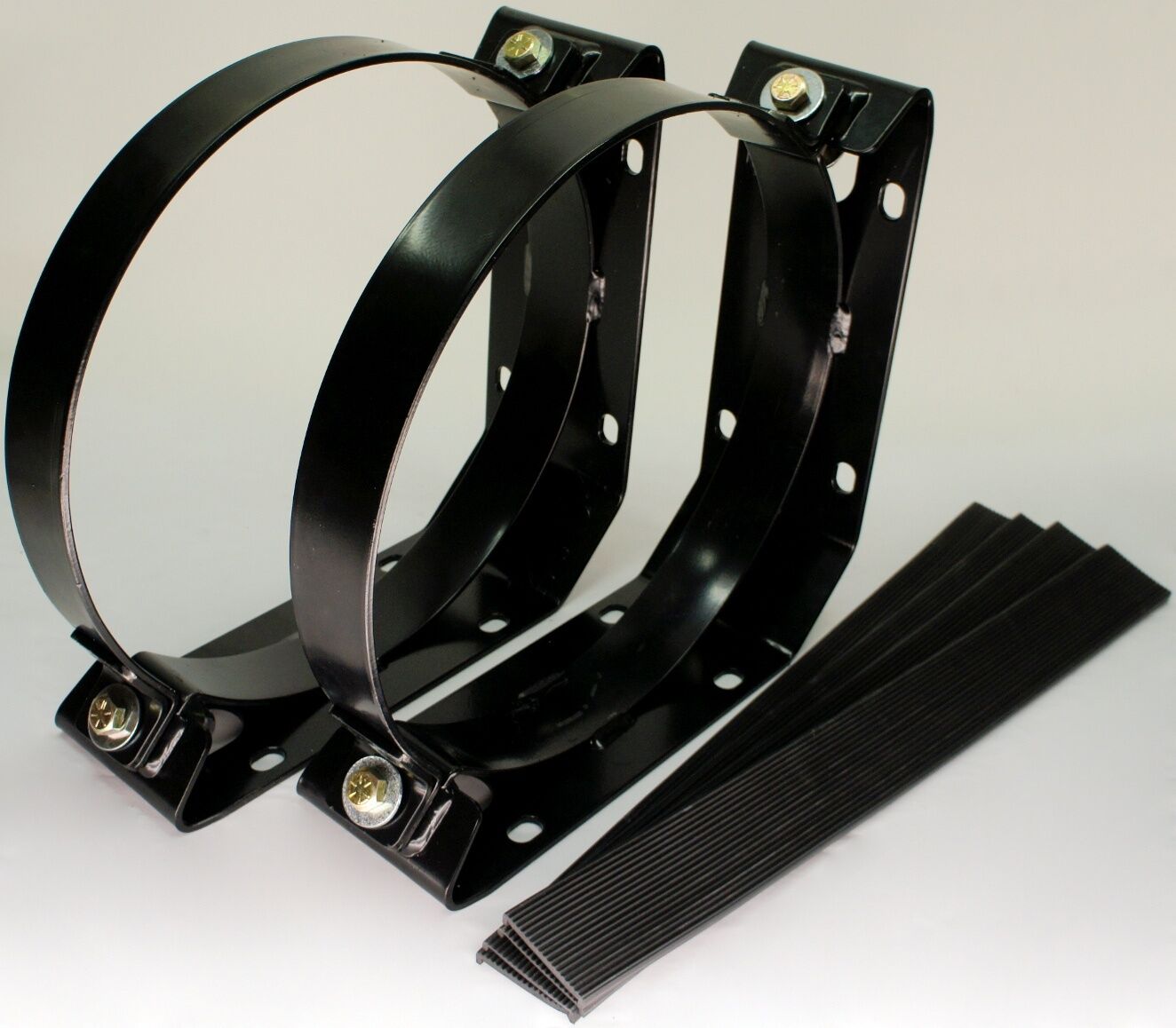 100LB PROPANE TANK BRACKET STRAP STRAPS HEAVY DUTY WELD BOLT ON LPG CYLINDER