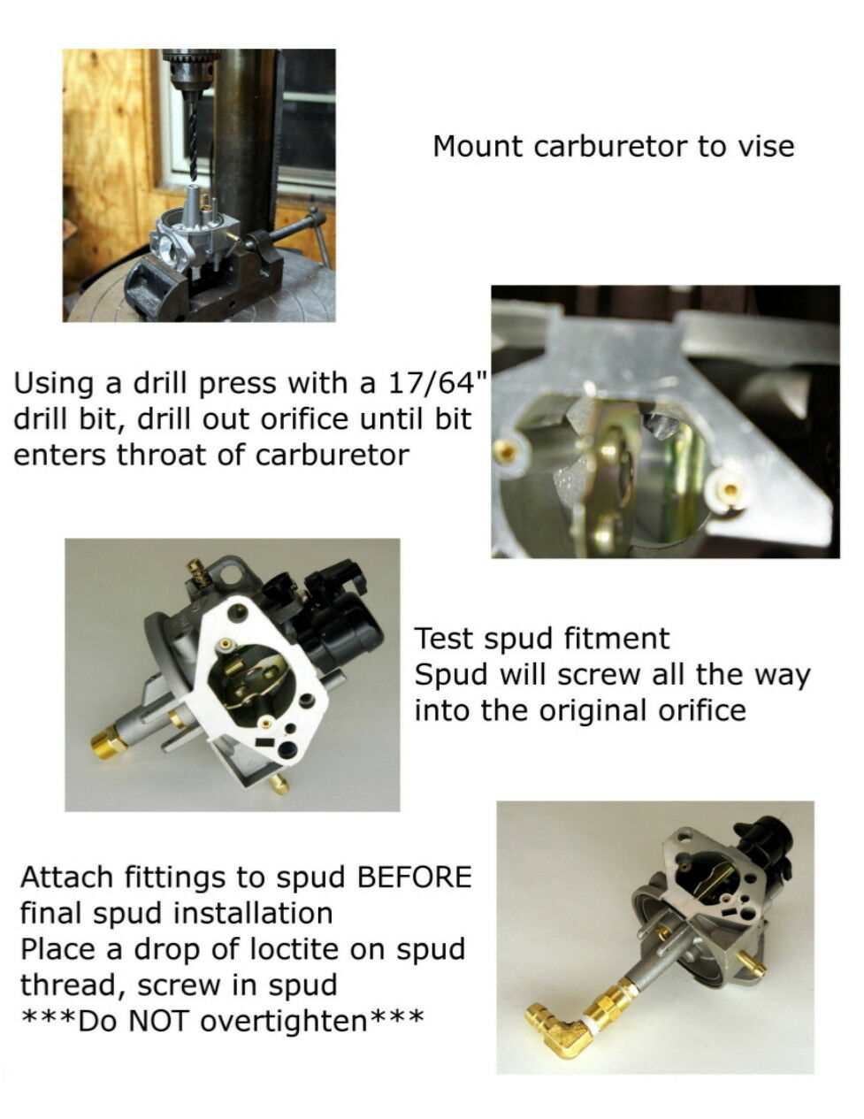 PROPANE NATURAL GAS KIT ALTERNATIVE FUEL GENERATOR SPLITTER WASHER COMPRESSOR LP