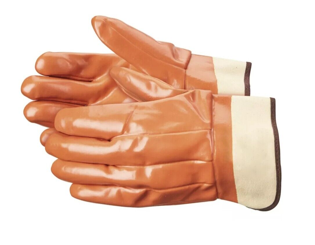 Smooth Monkey Grip Glove Fully Coated Safety Cuff Foam Insulated Propane LPG