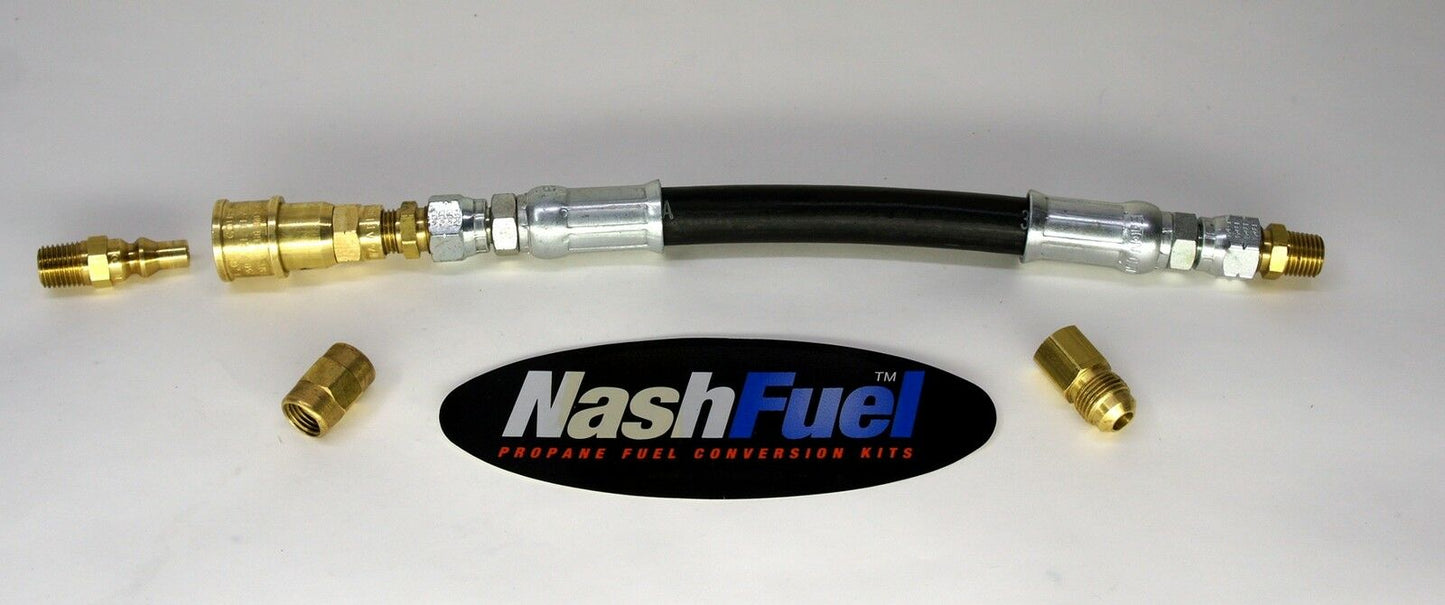 6FT 3/8" HIGH PRESSURE LIQUID OR VAPOR PROPANE 1/4" QUICK DISCONNECT SUPPLY LINE