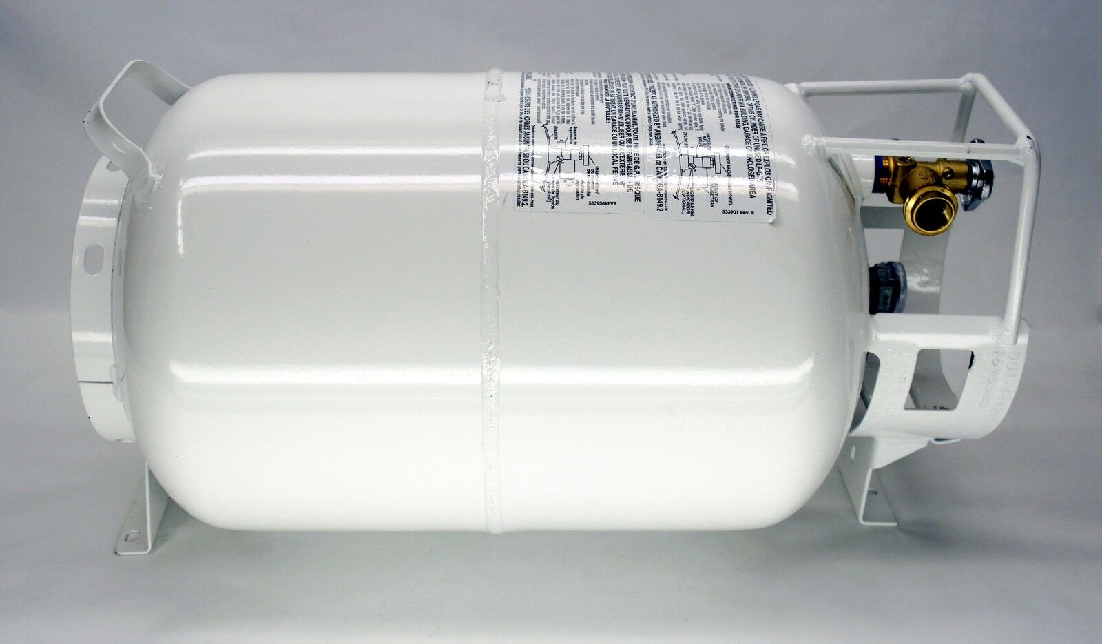 HORIZONTAL PROPANE TANK 30 LB 30LB FRAME MOUNT VAPOR WITHDRAW