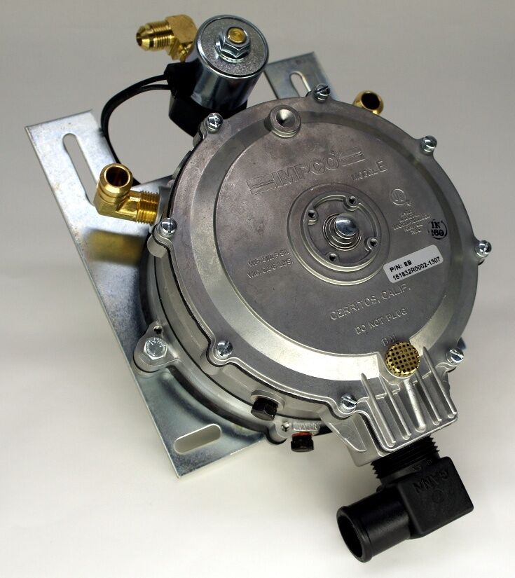 IMPCO MODEL E EB PROPANE REGULATOR CONVERTER VAPORIZER FITTINGS 12V LOCKOFF LPG