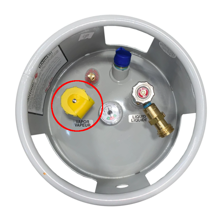 Tank Vapor Appliance Grill Bbq Adapter Vapor Withdraw Propane Qcc Pol Forklift 450-399