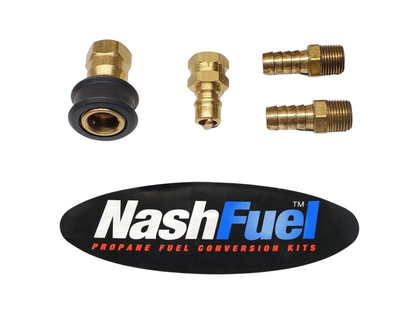 3/8" - 1/2" Flare Barb NPT Low Pressure Quick Connection 0.5psi Propane Natural