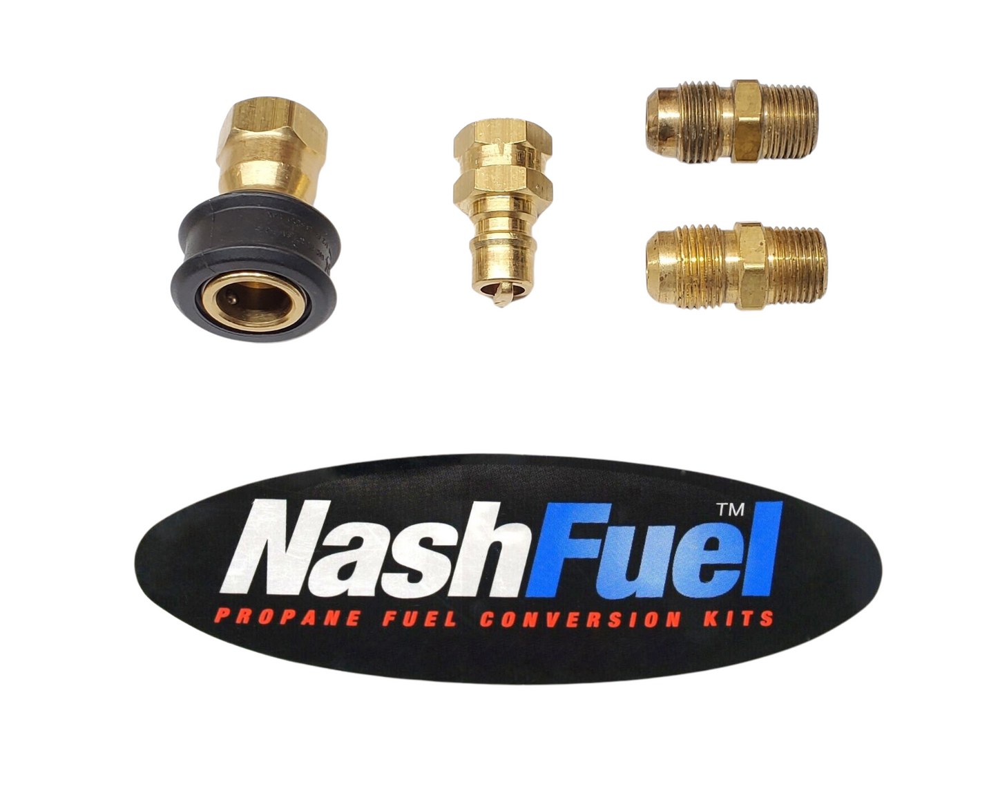 3/8" - 1/2" Flare Barb NPT Low Pressure Quick Connection 0.5psi Propane Natural