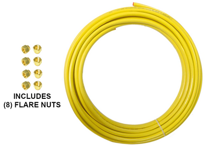 Polyethylene Copper Tubing 50ft/100ft Flare Nut SAE 45° Fitting Propane 1/2"
