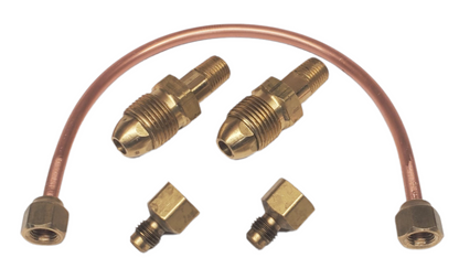 Propane Tank Pigtail Gas Line Male POL to Male POL Choose Length Flare 1/4" NPT